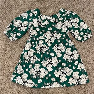 Floral Green Janie and Jack Dress